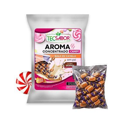 Aroma de Bala de Canela Idêntico ao Natural Pó e Líquido Candy