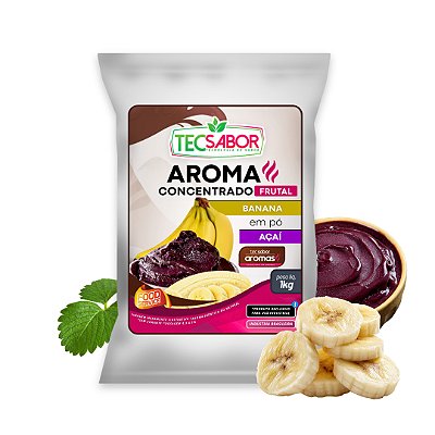 Aroma de Açaí com Banana Idêntico ao Natural Pó e Líquido Frutal