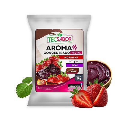 Aroma de Açaí com Morango Idêntico ao Natural Pó e Líquido Frutal