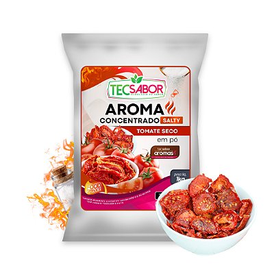 Aroma de Tomate Seco Idêntico ao Natural Pó e Líquido Salty