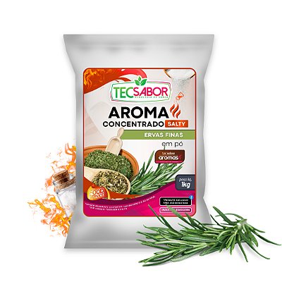Aroma de Ervas Finas Idêntico ao Natural Pó e Líquido Salty