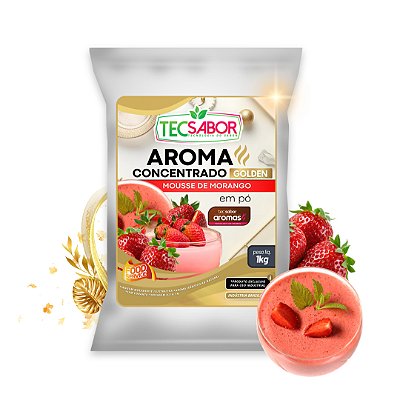 Aroma de Mousse de Morango Idêntico ao Natural Pó e Líquido Golden