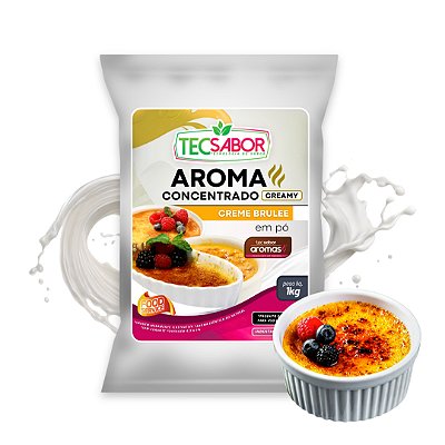 Aroma de Creme Brulee Idêntico ao Natural Pó e Líquido Creamy