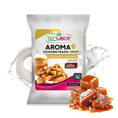 Aroma de Caramelo Salgado Idêntico ao Natural Pó e Líquido Creamy