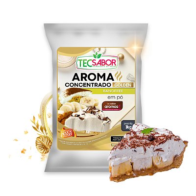 Aroma de Banoffee Idêntico ao Natural Pó e Líquido Golden