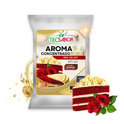 Aroma de Red Velvet Idêntico ao Natural Pó e Líquido Golden