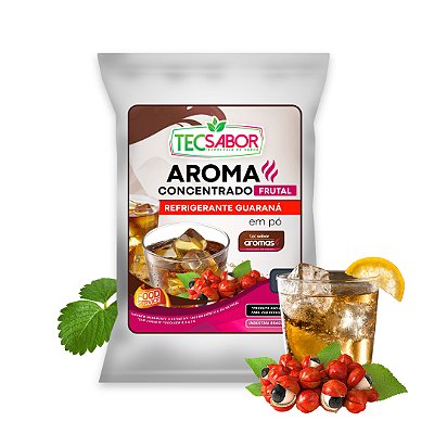 Aroma de Refrigerante Guaraná Idêntico ao Natural Pó e Líquido Frutal