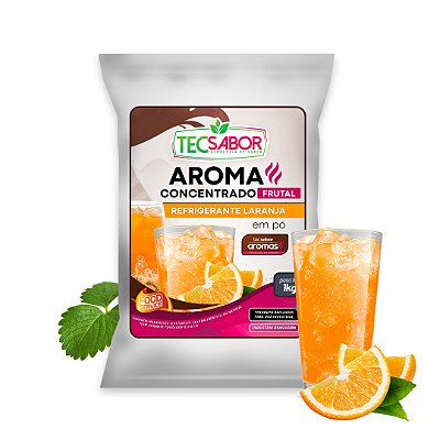Aroma de Refrigerante Laranja Idêntico ao Natural Pó e Líquido Frutal
