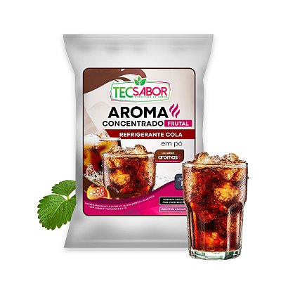 Aroma de Refrigerante Cola Idêntico ao Natural Pó e Líquido Frutal