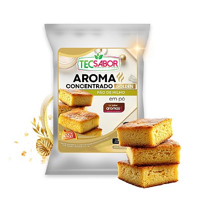Aroma de Pão de Milho Idêntico ao Natural Pó e Líquido Golden