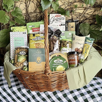 Cesta Presente Gourmet Premium com Café