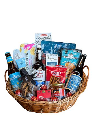 Cesta Gourmet com Cervejas Especiais e Aperitivos Premium