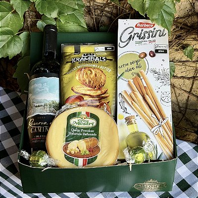 Cesta Presente com Vinho | Presente Premium
