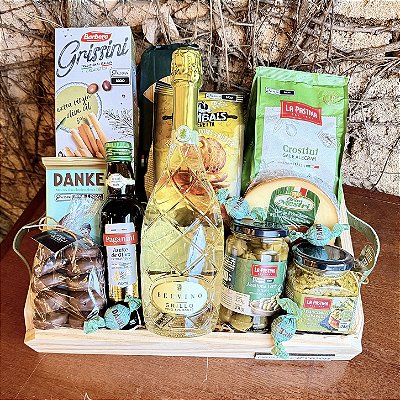 Cesta Gourmet com Espumante e Delícias Especiais