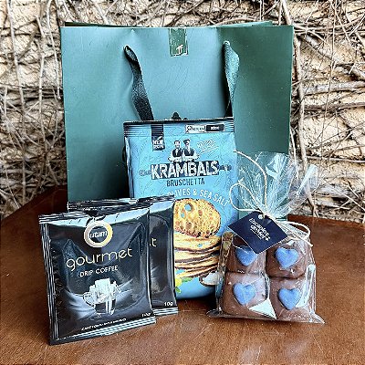 Presente Dia dos Pais Gourmet com Café Especial e Chocolates