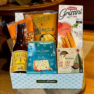 Cesta de Natal com Cerveja Artesanal e Chocolate