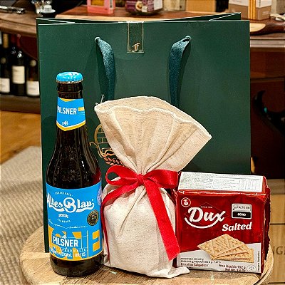 Kit Presente com Cerveja Artesanal e Mini Panetone