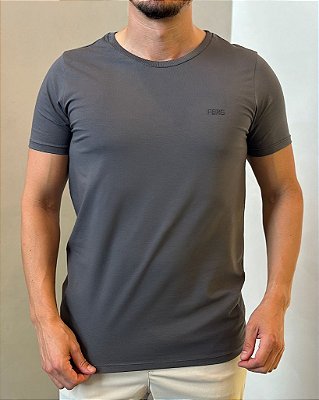 CAMISETA ALGODÃO PIMA FERG CINZA