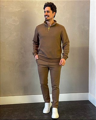 CONJUNTO NOGUEIRA MARROM