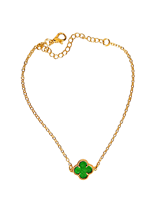 Pulseira Choker Trevo 4 Folhas Van Cleefs Folheado