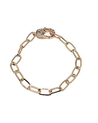 Pulseira Metal Ouro Folheado