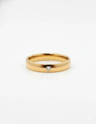 Anel Amel Lux Banhado a Ouro 18K