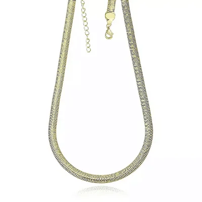 Colar Choker Malha Serpente banhado Ouro 18K