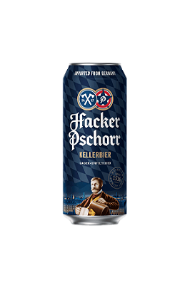 CERVEJA ALEMÃ HACKER PSCHORR LATA 500ML KELLERBIER