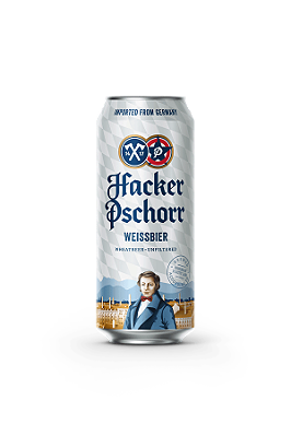 CERVEJA ALEMÃ HACKER PSCHORR LATA 500ML WEISSBIER