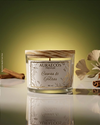 Vela Aromática Cascas & Folhas - Auraecos