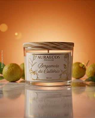 Vela Aromática Bergamota da Calábria - Auraecos