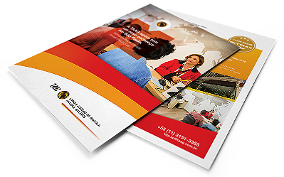 Folheto Couche 90g 14x20cm Frente ou Frente e Verso