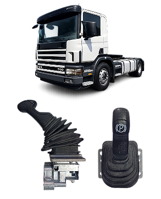 Válvula do maneco do freio de mão Scania P94 P114 R114 R124 R164 T124