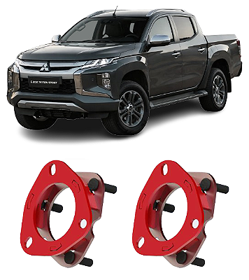 Par de calços lift esquerdo e direito 30 mm L200 Triton e All New 2001 a 2022