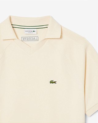 Camisa Polo Manga Curta de Malha Interlock em Modelagem Clássica