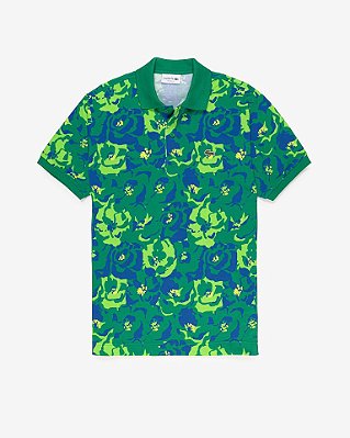 Polo Clássico Fit em Piqué com Estampa