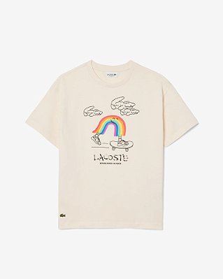 Camiseta de Algodão Estampada