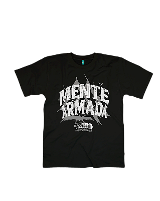 Camiseta Mente Armada Mod. 3 Preta Hardcore PREMIUM