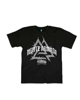 Camiseta Mente Armada - Mod. 4 PRETA HARDCORE PREMIUM