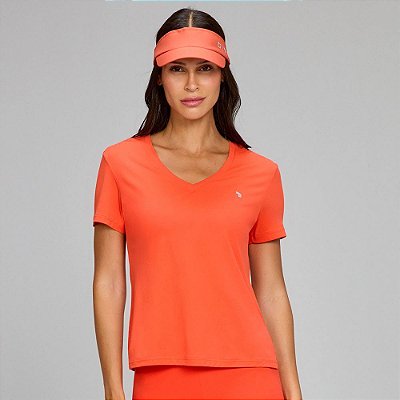 T-Shirt Alto Giro Eterna Gola V SM25 Vermelho Vibrante