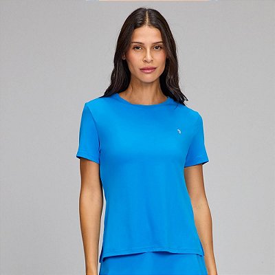 T-Shirt Alto Giro Eterna Gola Redonda SM25 Azul Blueberry