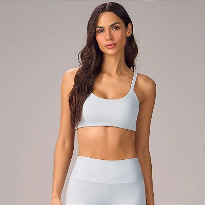 Top Alto Giro Abertura Costas SM25 Azul Cristalino