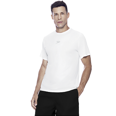 Camiseta Speedo Essential Interlock Masculina Branco