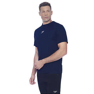 Camiseta Speedo Essential Interlock Masculina Marinho