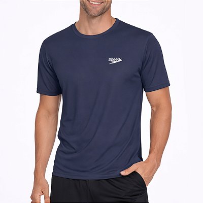 Camiseta Speedo Basic Stretch Fast Masculina Marinho