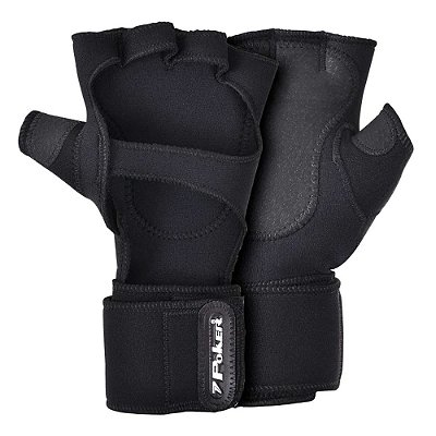 Luva Poker Neoprene com Munhequeira Preto