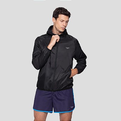 Jaqueta Speedo Corta Vento Essential WT26 Masculino Preto