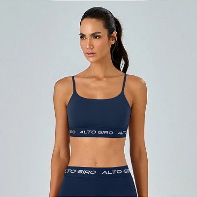 Top Alto Giro Sport PR26 Vermelho Azul Vinil