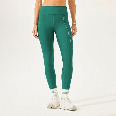 Calça Legging Colcci Slim Com Logo Minimalista OU26 Verde