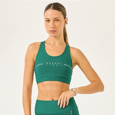 Top Colcci Malha Sport Speed OU26 Feminino Verde Zayna